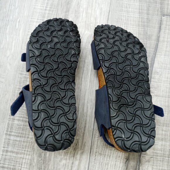 Birkenstock Double Monk Strap Suede Blue Size 6 - Picture 8 of 8